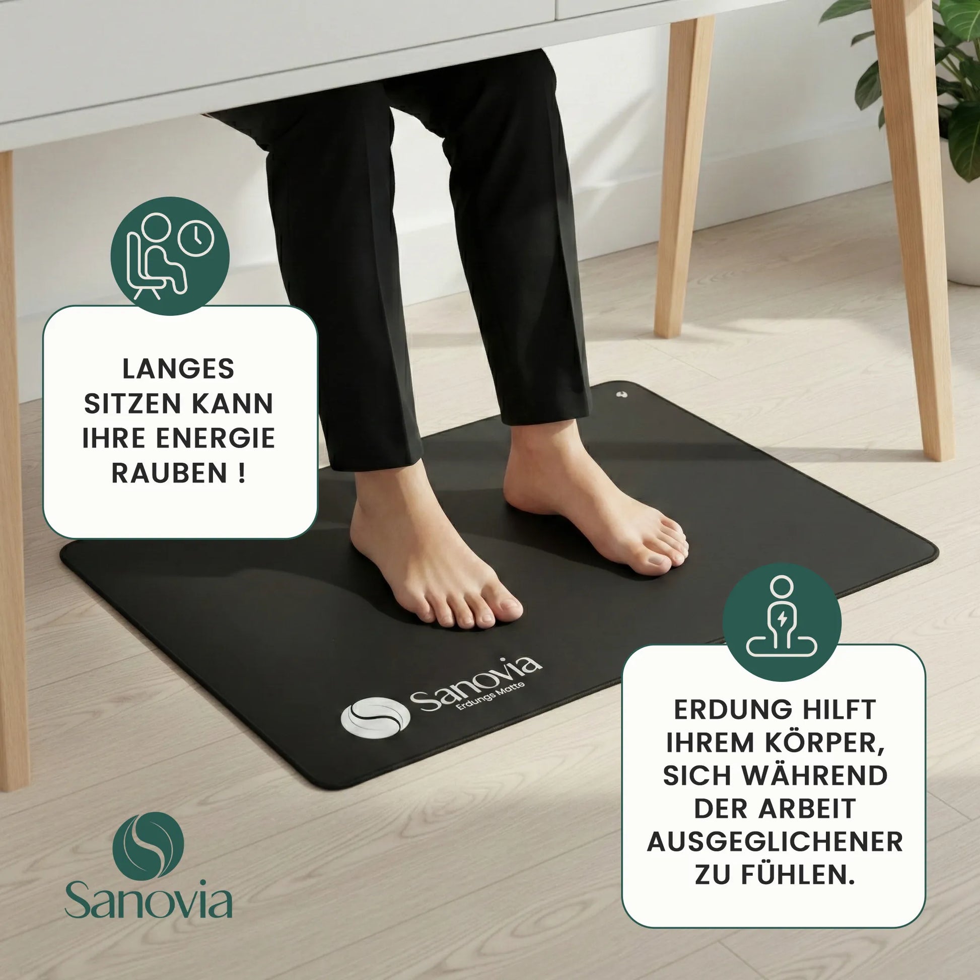 Sanovia™ Erdungsmatte – Für tiefen Schlaf & natürliche Regeneration