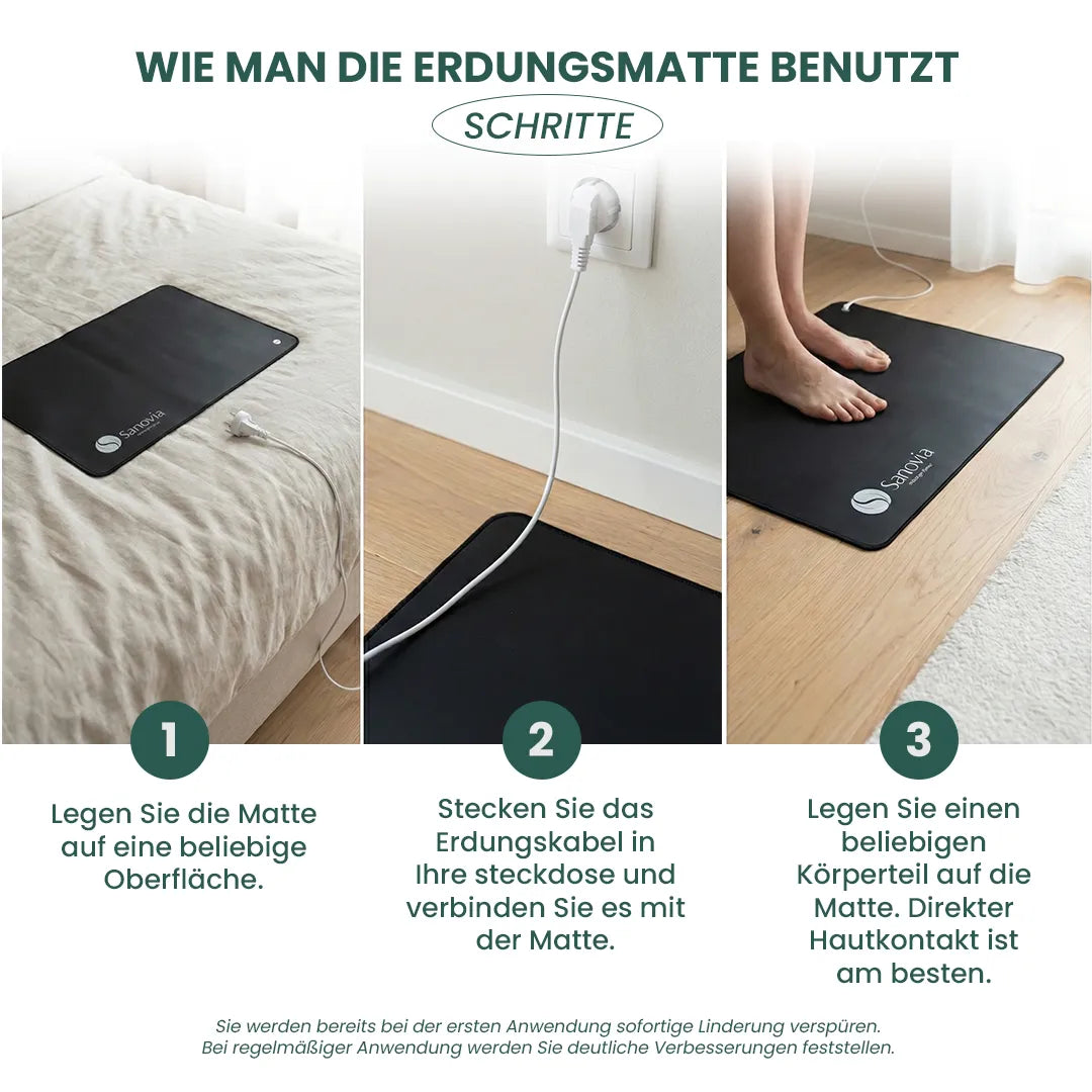 Sanovia™ Erdungsmatte – Für tiefen Schlaf & natürliche Regeneration