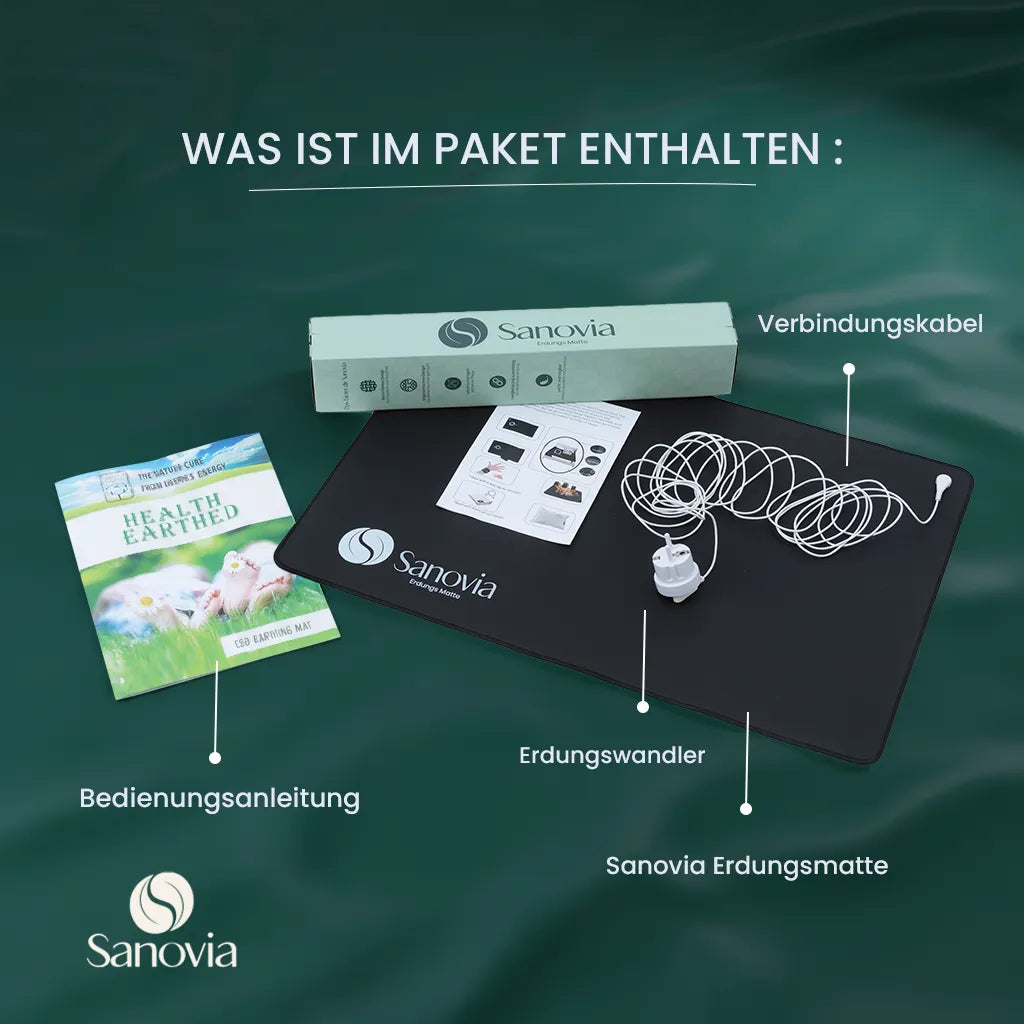 Sanovia™ Erdungsmatte – Für tiefen Schlaf & natürliche Regeneration