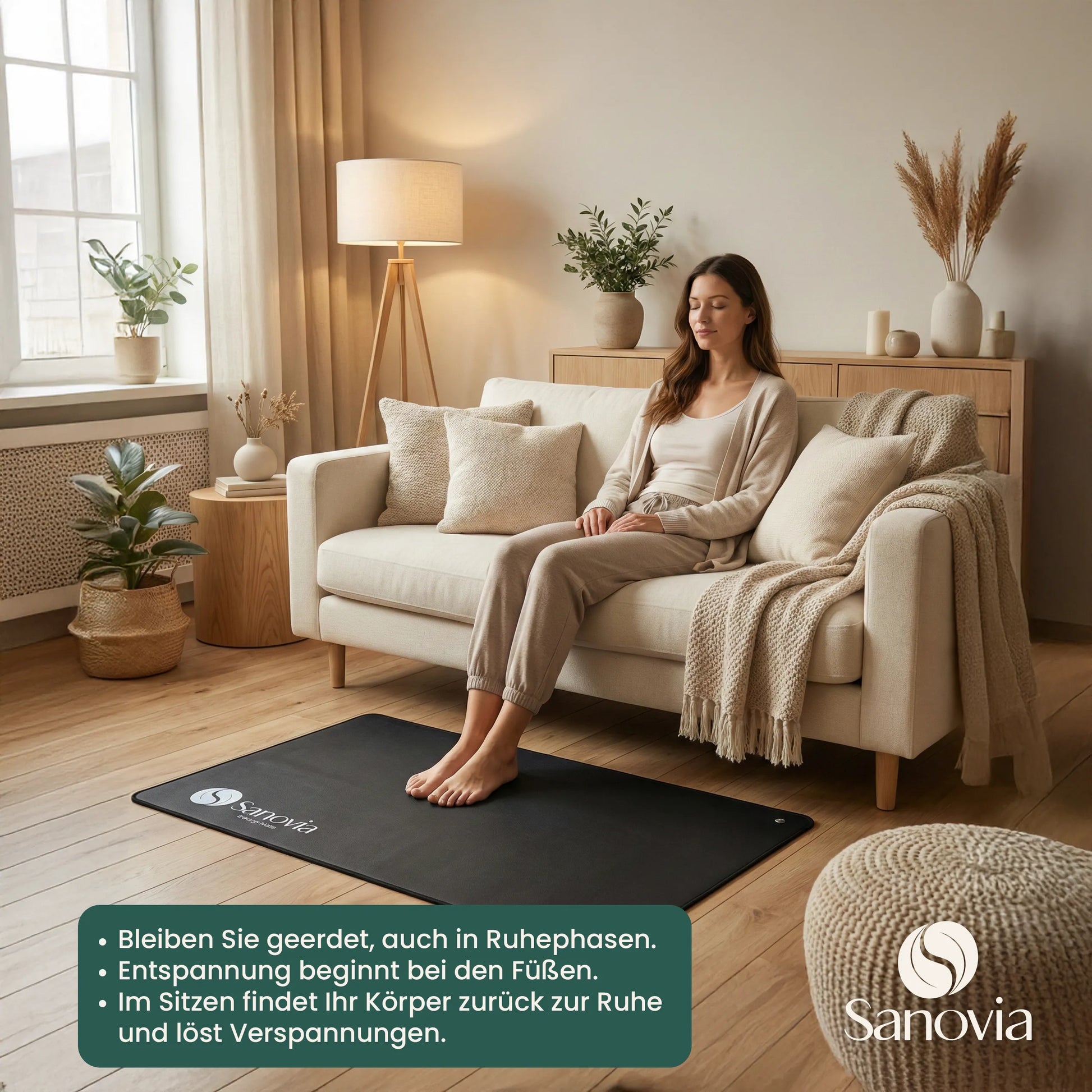 Sanovia™ Erdungsmatte – Für tiefen Schlaf & natürliche Regeneration