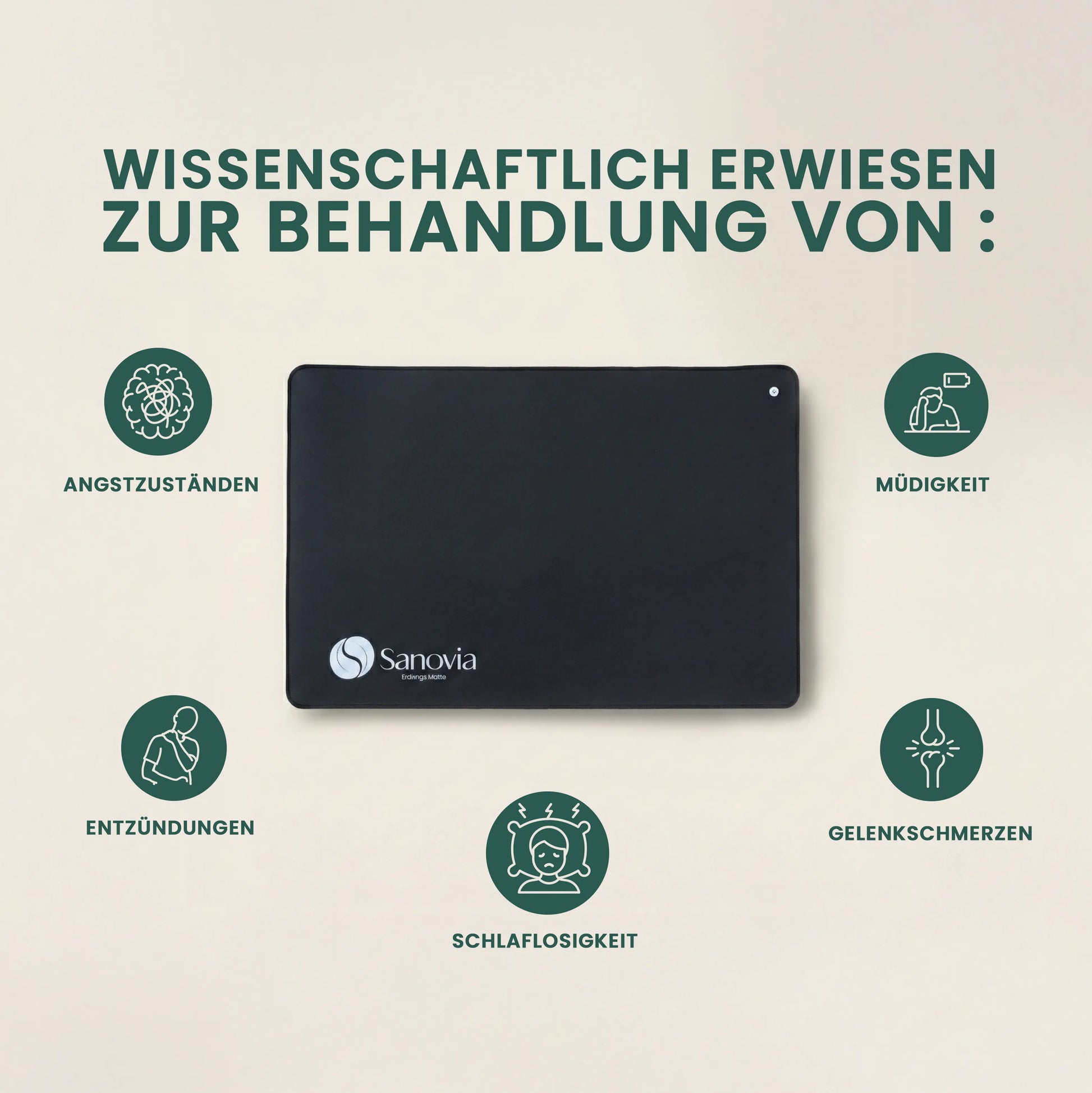 Sanovia™ Erdungsmatte – Für tiefen Schlaf & natürliche Regeneration